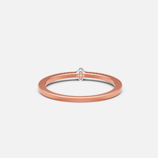 Gorgeous Two Tone Lab Grown Ring